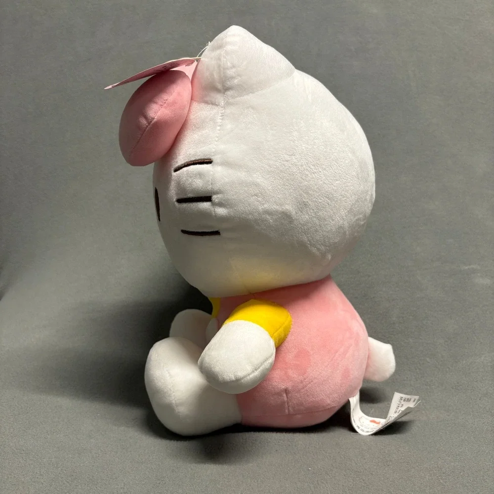 Sanrio Hello Kitty Plush Toy Kids Small Pink Yellow New With Tags Aoger Licensed